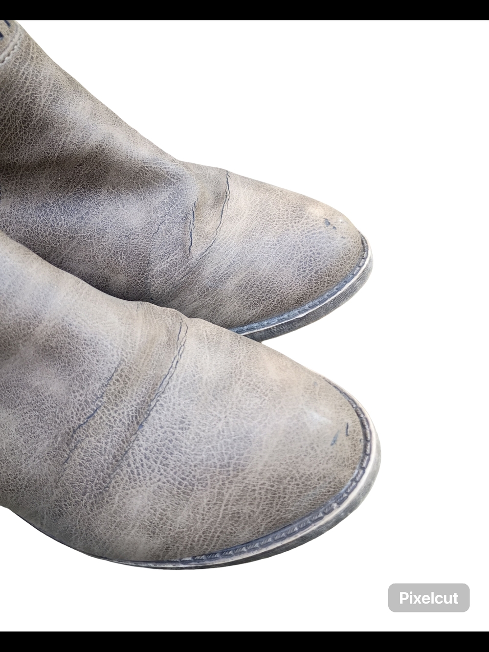 pop Taupe Distressed Cutout Ankle Booties - Picture 4 of 9